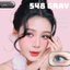 Lens mắt 548 Gray màu xám vân tia ánh vàng không viền tự nhiên, size nhỏ - LUNA EYES brand
