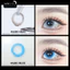 Lens mắt A201 Gray màu xám trắng, không viền, size vừa - thương hiệu LUNA EYES