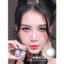 Lens mắt 464 Gray màu xám rêu vân đá, viền đen, size nhỏ - thương hiệu LUNA EYES