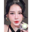 Lens mắt 464 Green màu xanh tia vân đá không viền nổi bật, size nhỏ - thương hiệu LUNA EYES