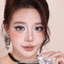 Lens mắt 464 Gray màu xám rêu vân đá, viền đen, size nhỏ - thương hiệu LUNA EYES
