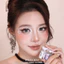 Lens mắt 464 Green màu xanh tia vân đá không viền nổi bật, size nhỏ - thương hiệu LUNA EYES