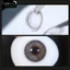 Lens mắt 619 Gray màu xám pha nâu tự nhiên, viền đen, size nhỏ - thương hiệu LUNA EYES
