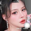 Lens mắt B317 Gray màu xám vân tia tự nhiên, size vừa - thương hiệu LUNA EYES