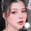 Lens mắt B317 Gray màu xám vân tia tự nhiên, size vừa - thương hiệu LUNA EYES