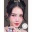 Lens mắt 840 Gray màu xám vân tia mắt mèo không viền nổi bật, size vừa - brand LUNA EYES