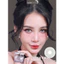 Lens mắt 840 Gray màu xám vân tia mắt mèo không viền nổi bật, size vừa - brand LUNA EYES
