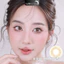 Lens mắt 458 Brown màu nâu vân tia không viền tự nhiên, size nhỏ - LUNA EYES brand