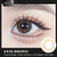 Lens mắt 458 Brown màu nâu vân tia không viền tự nhiên, size nhỏ - LUNA EYES brand