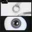 Lens mắt 651 Blue màu xanh vàng nổi bật, viền omber, size nhỏ - thương hiệu LUNA EYES