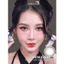 Lens mắt 456 Gray màu xám xanh, viền đen, size vừa - thương hiệu LUNA EYES