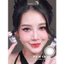 Lens mắt 456 Gray màu xám xanh, viền đen, size vừa - thương hiệu LUNA EYES