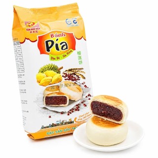 400gr Bánh pía chay Tân Huê Viên,Vị đậu đỏ khoai môn,dứa sầu riêng