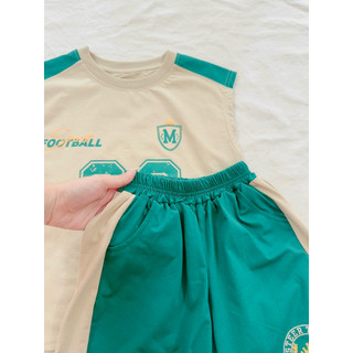 [LOẠI 1] Bộ bé trai áo ba lỗ quần đùi cho bé 20-35kg - Bộ sát nách bé trai dáng Hàn phong cáchthể thao