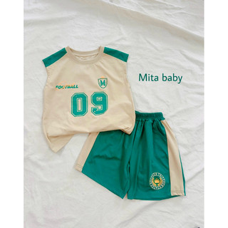 [LOẠI 1] Bộ bé trai áo ba lỗ quần đùi cho bé 20-35kg - Bộ sát nách bé trai dáng Hàn phong cáchthể thao