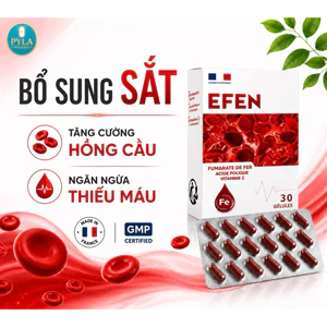 EFEN Nhập Khẩu Pháp - Hỗ Trợ Bổ Máu, Bổ Sung Sắt, Acid Folic & Vitamin B12 30 Viên