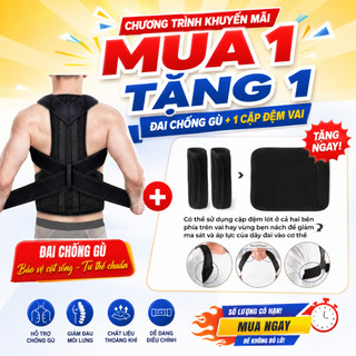 Đai Chống Gù Lưng Jing.Ba Thế Hệ Mới Nam & Nữ - Chống Gù Hiệu Qủa, Thẳng Lưng, Chống Đau Mỏi Lưng