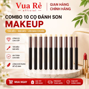 COMBO 10 CÁI CỌ ĐÁNH SON MÔI TẠO HIỆU ỨNG, HÀNG NỘI ĐỊA TRUNG