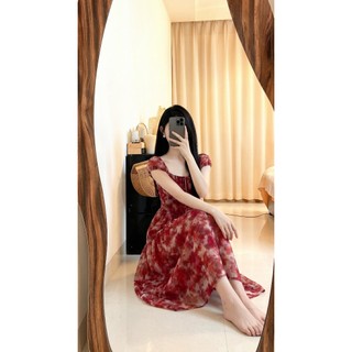 Đầm thiết kế voan tơ dáng dài đi biển Lora dress