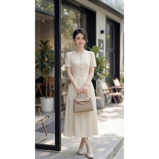 Đầm thiết kế chấm bi Melie dress dáng dài trẻ trung