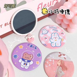 Gương mini tròn xinh xắn - Gương trang điểm bỏ túi tiện lợi - Phụ kiện makeup Nhỏ gọn, tiện mang theo