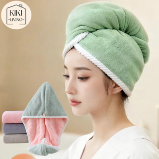 Siêu Thấm/Mềm Mại Mũ Trùm Tóc Khô Cực Nhanh Chất Liệu San Hô Dày Dặn - Khăn Trùm Tóc/Đội Đầu/Tắm Xông Hơi
