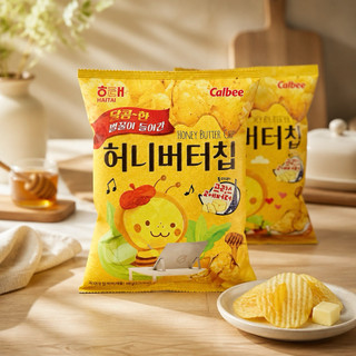 Snack khoai tây bơ mật ong Calbee 60g - nội địa Hàn Quốc