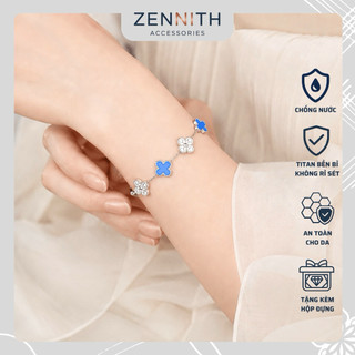Lắc tay Nữ titan cao cấp Zennith cỏ 4 lá mang lại may mắn ZENNITH ACCESSORIES ZNLT11