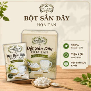 Bột Sắn Dây Naturien Hộp 300g Chia Túi Nhỏ Tiện Lợi, Hộp 10 Túi 30g, Bột Sắn Dây Nguyên Chất Bổ Dưỡng Thanh Mát Đẹp Da