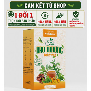 Trà Rau Mương Nghệ Vàng ( Hộp 45 Gói ) - Hỗ trợ các vấn đề dạ dày, Vi.êm loét, HP dạ dày, ợ hơi, ợ chua Tốt cho tiêu hóa