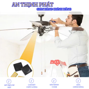 Kẹp cân bằng miếng dán chống rung lắc dành cho tất cả các loại quạt trần cánh thép - cánh nhựa - cánh gỗ bản cao cấp