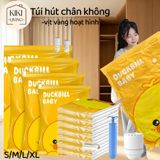 Túi Hút Chân Không Có Bơm Đựng Quần Áo Chăn Màn Chống Ẩm Mốc | Size S/M/L/XL | Dày Dặn Không Rách | Du Lịch & Gia Đình