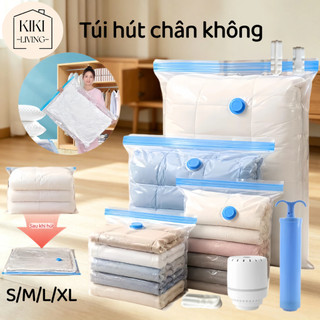 [Quà tặng+Freeship] Túi hút chân không Đựng quần áo/chăn màn Bơm điện Bơm tay Siêu dày dai Sử dụng nhiều lần S/M/L/XL
