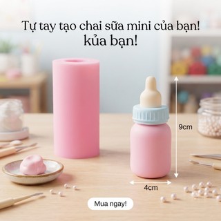Khuôn silicon Bình sữa em bé