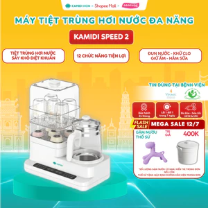 Máy Đun Nước Hâm Sữa Đa Năng Kamidi Speed 2 - Đun Nước Tiệt Trùng Bình Sữa Cho Bé- Tặng thố sứ