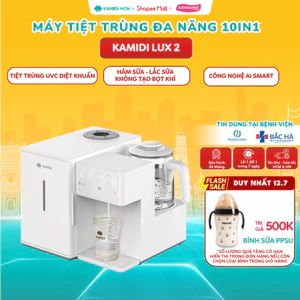 Máy Tiệt Trùng UV Kamidi Lux 2-Tích Hợp Đun Nước Lắc Sữa Lấy Nước Tự Động