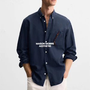 MAISON Shirt - Sơmi Linen Maison Aesthetic Cao Cấp Form Relax unisex nam nữ