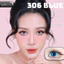 Lens mắt 306 Green màu xanh lá không viền tây sáng, size nhỏ - LUNA EYES brand