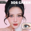 Lens mắt 306 Green màu xanh lá không viền tây sáng, size nhỏ - LUNA EYES brand