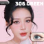 Lens mắt 306 Green màu xanh lá không viền tây sáng, size nhỏ - LUNA EYES brand