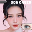 Lens mắt 306 Green màu xanh lá không viền tây sáng, size nhỏ - LUNA EYES brand
