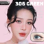 Lens mắt 306 Green màu xanh lá không viền tây sáng, size nhỏ - LUNA EYES brand