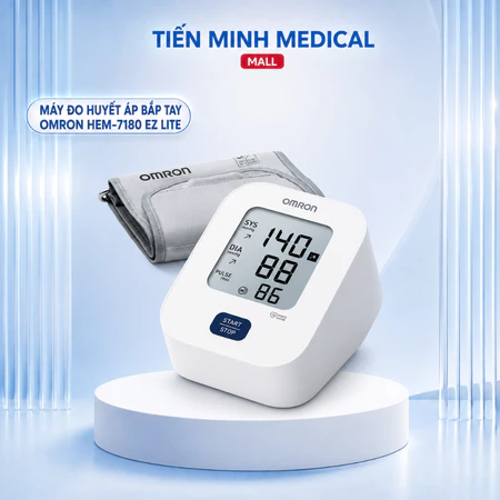 Máy đo huyết áp bắp tay tự động OMRON HEM-7180 EZ Lite chính hãng bảo hành 5 năm