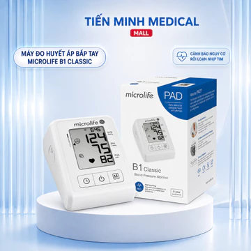 Máy đo huyết áp bắp tay MICROLIFE B1 CLASSIC cảnh báo nguy cơ rối loạn nhịp tim