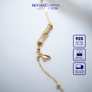 Vòng Tay Bạc 925 Mạ Vàng Elara Charm Đính Đá CZ Cao Cấp Cho Nữ