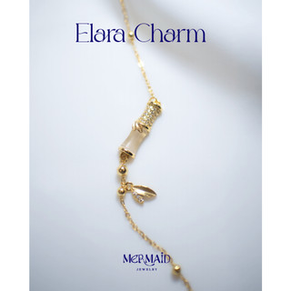 Vòng Tay Bạc 925 Mạ Vàng Elara Charm Đính Đá CZ Cao Cấp Cho Nữ
