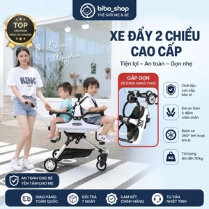 Xe Đẩy Đôi Cho Bé JIARUOQI Có Thể Gấp Gọn Được ( sẵn hàng)