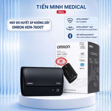 Máy đo huyết áp thông minh xoay 360 độ OMRON Smart Elite HEM-7600T bảo hành 5 năm chính hãng