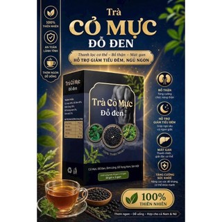 Trà Cỏ Mực Đỗ Đen Hộp 30 Gói Chính Hãng Cao Cấp ✅ Trà Mộc Tâm bổ thận mát gan thanh mát giải nhiệt cơ thể an toàn