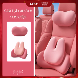 Gối Tựa Đầu & Tựa Lưng Ô Tô HELLO LEIBOO Công Thái Học Tai Thỏ Memory Foam Mềm Mại - ComfyRab